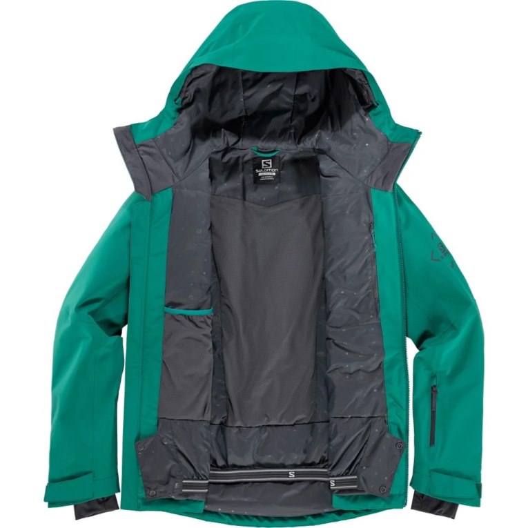 Green Salomon Highland Men's Insulated Jackets | PH 51047B